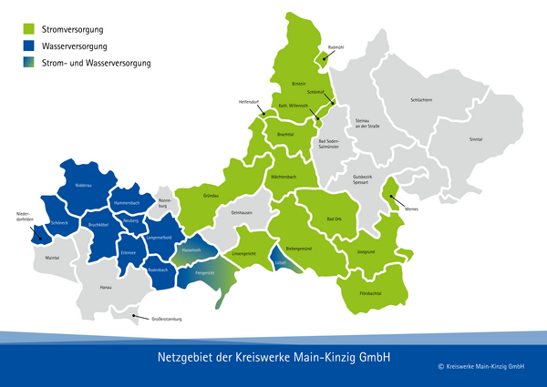 Karte Netzgebiet